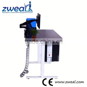 Ergonomic l Shaped Electric Executive Adjustable Computer Table Factory Wholesale thumbnail-1