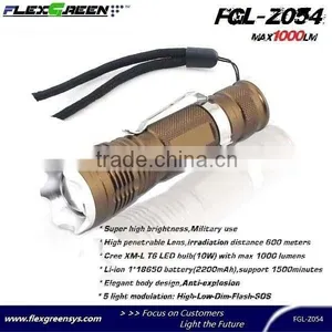 18650 Battery EDC 10w T6 LED Rechargeable Torch thumbnail-2