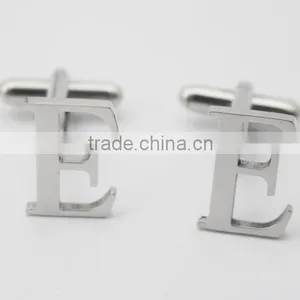 English Capital Letter ABCDE Stainless Steel Wholesale Cufflink For Men thumbnail-5