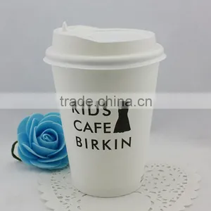 High Quality Oem Logo Printed Disposable Paper Coffee Cup With Lid thumbnail-5