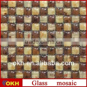 SH2518 Gold Leaf Glass Mosaic Tile thumbnail-1