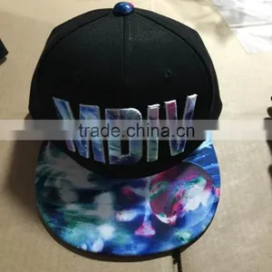 New Style 6 Panels Custom Designed Snapback Dye Sublimation Hip Hop Snapback Cap/Hat thumbnail-1