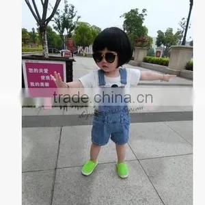 15 New Kids Summer Baby Boy Girl Children Denim Bib Shorts Open 2-3-4-5 thumbnail-3