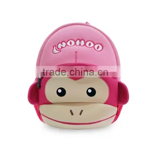 Double Shoulder Kids Backpack School Bag Monkey Design Backpack Cheap Girls School Backpack thumbnail-1