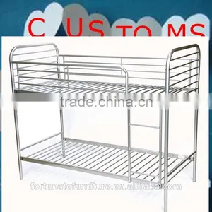 Cheap and Comfortable Dark Grey Bunk Bed Frame for Hostels thumbnail-3
