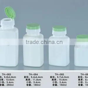 Wholesale Square Plastic Bottle Pill Bottles With Plastic Flip Top Cap Quality Choice thumbnail-2