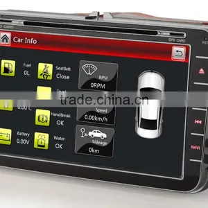 8" Car DVD/GPS Player Professional Gps MAP Bluetooth For VW GOLF 5 6 PASSAT CC TIGUAN Sharan EOS Scirocco thumbnail-4