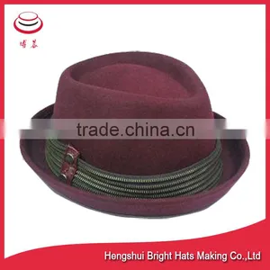 2016 New Style Wool Felt Pork Pie Hat thumbnail-2