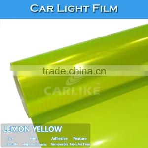 Hot Sale Sino Lemon Yellow Car Light Protection Film thumbnail-2