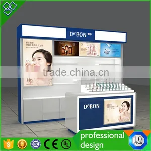 Shopping Mall Cosmetic Store Design Make Up Product Stand Cosmetic Kiosk Quality Choice thumbnail-2