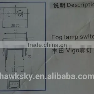 Auto Switch/Fog Light Switch/Fog Lamp Switch for Toyota Vigo thumbnail-5