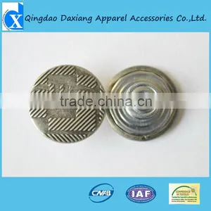 High End Silver Wholesale Jeans Shank Button thumbnail-1