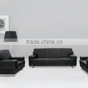 Genuine Cow Leather Salon Sofa Big Corner Chinese Furniture Import thumbnail-1