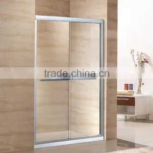 Dubai Best Selling Aluminum Profile Double Sliding Shower Door D16 thumbnail-1