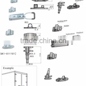 SK1-011101 High Quality Truck Body Lock,Truck Door Lock thumbnail-3