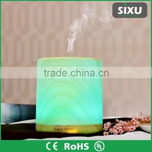 LED Digital Ultrasonic Air Humidifier Purifier Aroma Diffuser Wooden Humidifier thumbnail-2