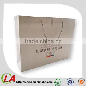 Custom White Color Craft Paper Bags Printing thumbnail-1