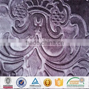 Changshu Snowflake Printed Plush Solid Burnout Velboa thumbnail-3