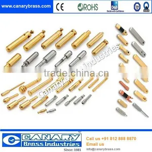 Precision Brass Plug Pins / Customized Electrical Plug Pins/small Industrial Brass Plug Pin thumbnail-1