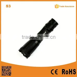 S3 Super Bright Rechargeable Mini Zoom Led Tactical Torch Flashlight thumbnail-1