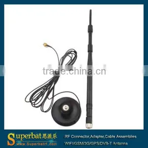 2.4GHz 9dBi Omni WIFI Antenna With Extended Cable RP-SMA Plug 10dbi Wifi Wireless Adapter thumbnail-1