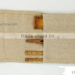 IN STOCK HandMade Wedding Natural 27*18cm Burlap Holder Pocket thumbnail-2