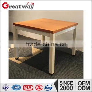 Wooden Tea Table With Steel thumbnail-2