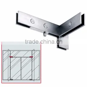 Barn Door Hardware Stainless Steel Shower Glass Clamp Accessories thumbnail-3