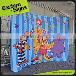 Wholesale Fold Up Economical Advertisement Promotion Tension Fabric Trade Show Displays thumbnail-3