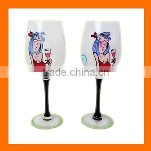 Hand-painted Wine Glass,hand Made,whole Sales thumbnail-1