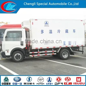 Live Fish Transport Refrigerated Cargo Trailer Donggfeng Referigerated Box Van 4*2 Refrigerated Box Car thumbnail-3