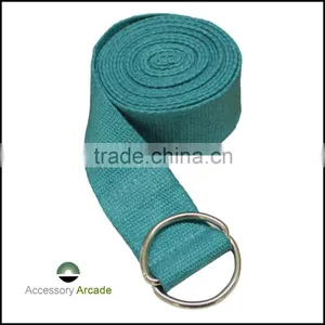 Fitness Equipment Non-toxic 100% Cotton "D" Shape Buckles Yoga Strap thumbnail-1