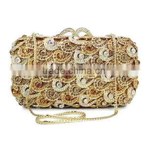 Beautiful Rhinestone Crystal Clutch Bag Wholesale Purse Latest Clutch Purses (88161A-G) thumbnail-3