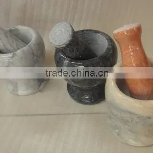 Marble Mortar Pestle thumbnail-2