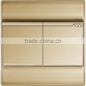 Hot Sales UK Standard 2 Gang 2 Way Push Button Electric Lighting Wall Switches thumbnail-1