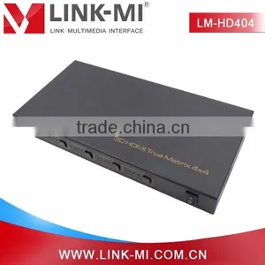 LINK-MI LM-HD404 4x4 HDMI Matrix Switcher With IR, RS232 thumbnail-1