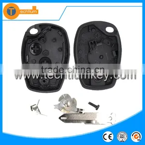2 Button Remote Car Key Blanks Wholesale With Logo and Uncut Blade Key Cover Shell Fob for Renault Logan Clio Sandero thumbnail-3