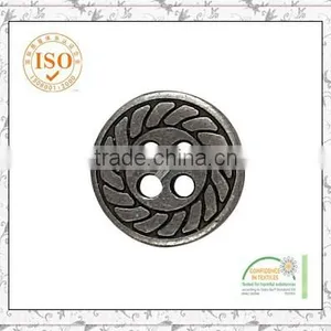 Oeko-tex Approved Custom Made 4-hole Metal Button thumbnail-6
