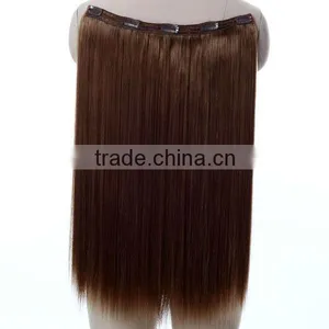 Flat Iron Clip Natural Straight Hair Extensions thumbnail-1