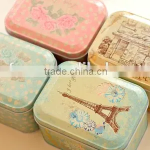 Lovely Design Cartoon Square Metal Candy Gift Box thumbnail-5