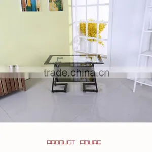 Modern Living Room Furniture Black Tempered Glass TV Stand thumbnail-4