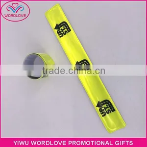 Personalized PVC Clap Bands / Custom Reflective Slap Bracelets / Snap Wristbands thumbnail-1