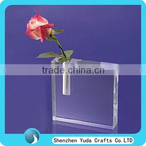 Acrylic Table Flower Vase Clear Flower Vase Small Crystal Flower Vase thumbnail-1