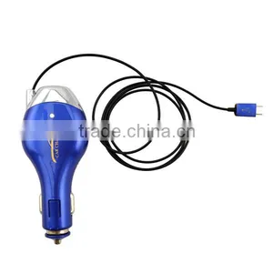 Upscale 3.1a Car Charger With Retractable Micro Usb Cable thumbnail-1