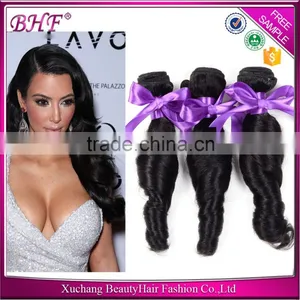 100 Percent Virgin Wholesale Wet And Wavy Loose Wave Indian Remy Hair Weave 100G For One Pack, Virgin Indian Remy Hair For Cheap thumbnail-1