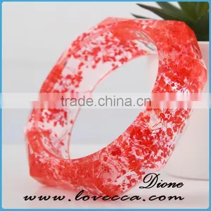 Hand-made Plant Flower Bangle New Design Natural Herbarium Bangle thumbnail-3