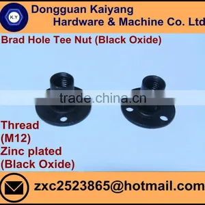 Brad Hole Tee Nut (for Furniture) With Black Oxide; M12 thumbnail-2