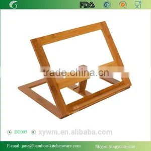 DT005 Trademark Innovations Bamboo Cookbook Holder and Rack thumbnail-3