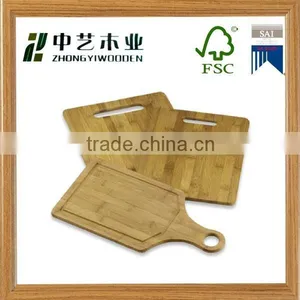 2015 China Factory Suppliers Hot Selling FSC&SA8000 OEM Kitchen Wooden Pizza Cutting Board With Cheese Tool Set thumbnail-1