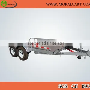CE Certificated Heavy Duty Factory Flat Trailer thumbnail-1